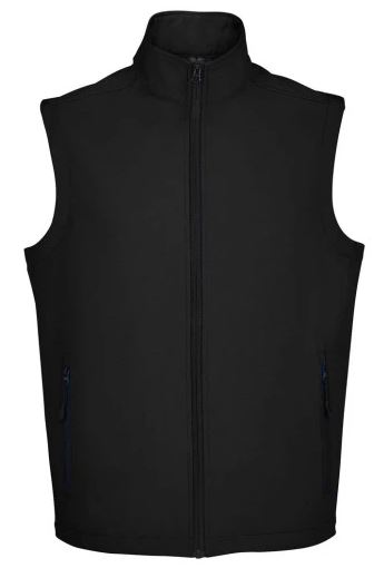 Softshell bodywarmer in black