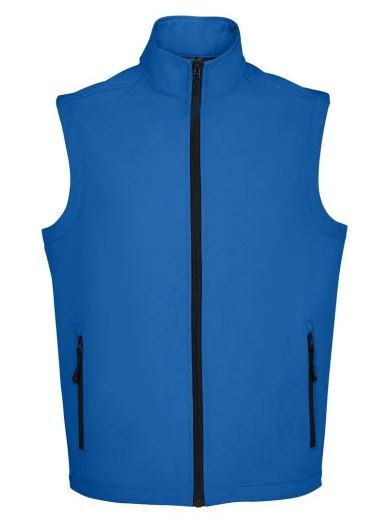 Softshell bodywarmer in royal blue