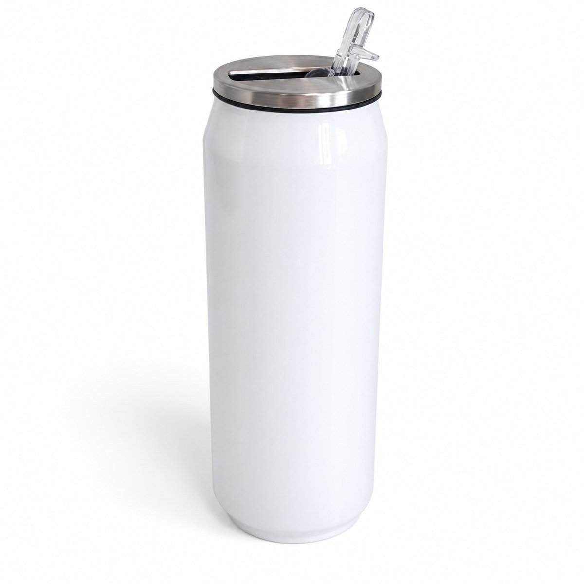Blank personalised 425ml white drinks-can bottle