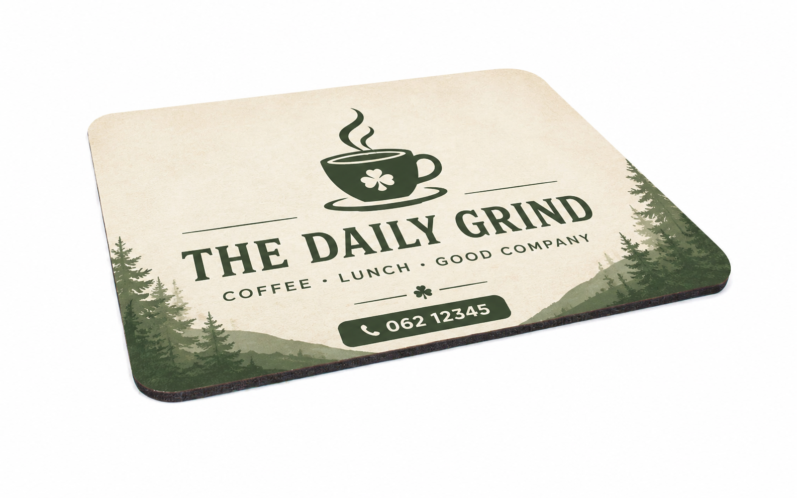 Personalised mouse mat with business artwork