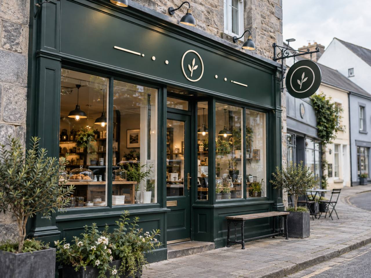 Custom fascia and projecting signs on a shopfront