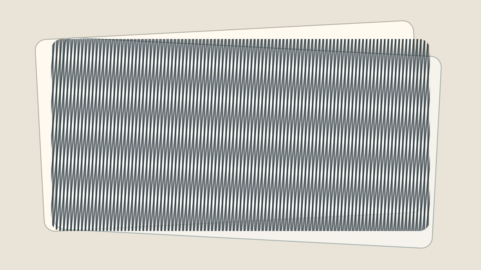 Two sets of fine lines overlap at a small angle and produce broad darker bands.