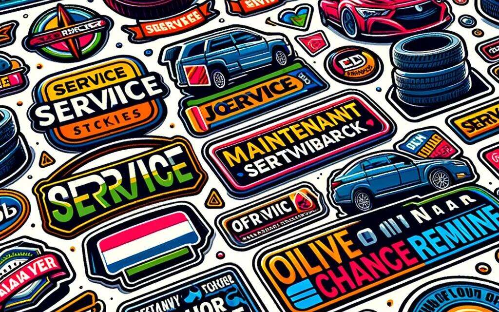 Maintaining Branding with Service Stickers for Cars