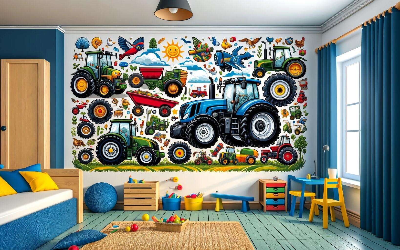 Adding Fun to the Farm: Tractor Stickers and Wall Decals